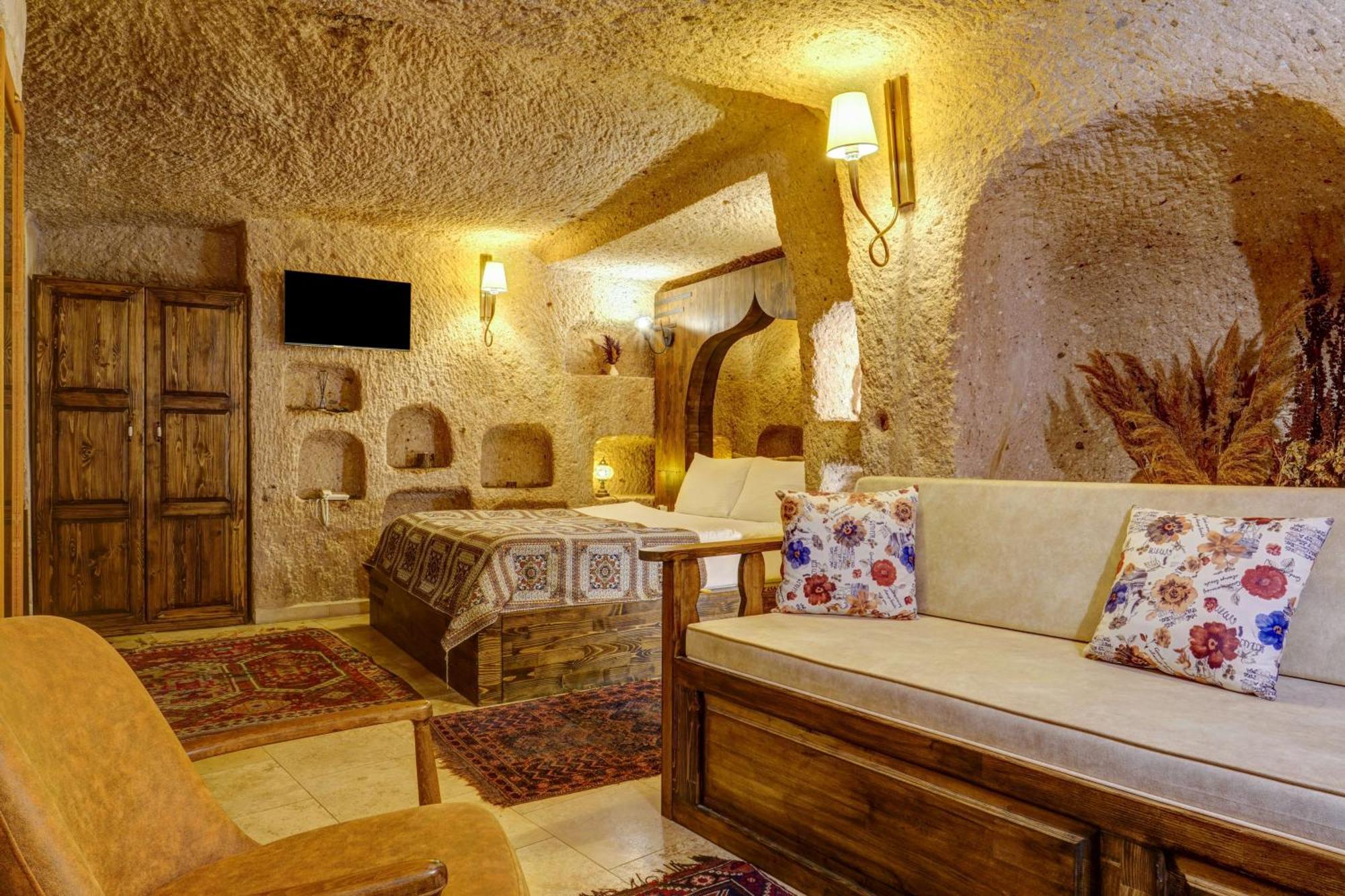 Vasil Cave Hotel 우치사르 객실 사진
