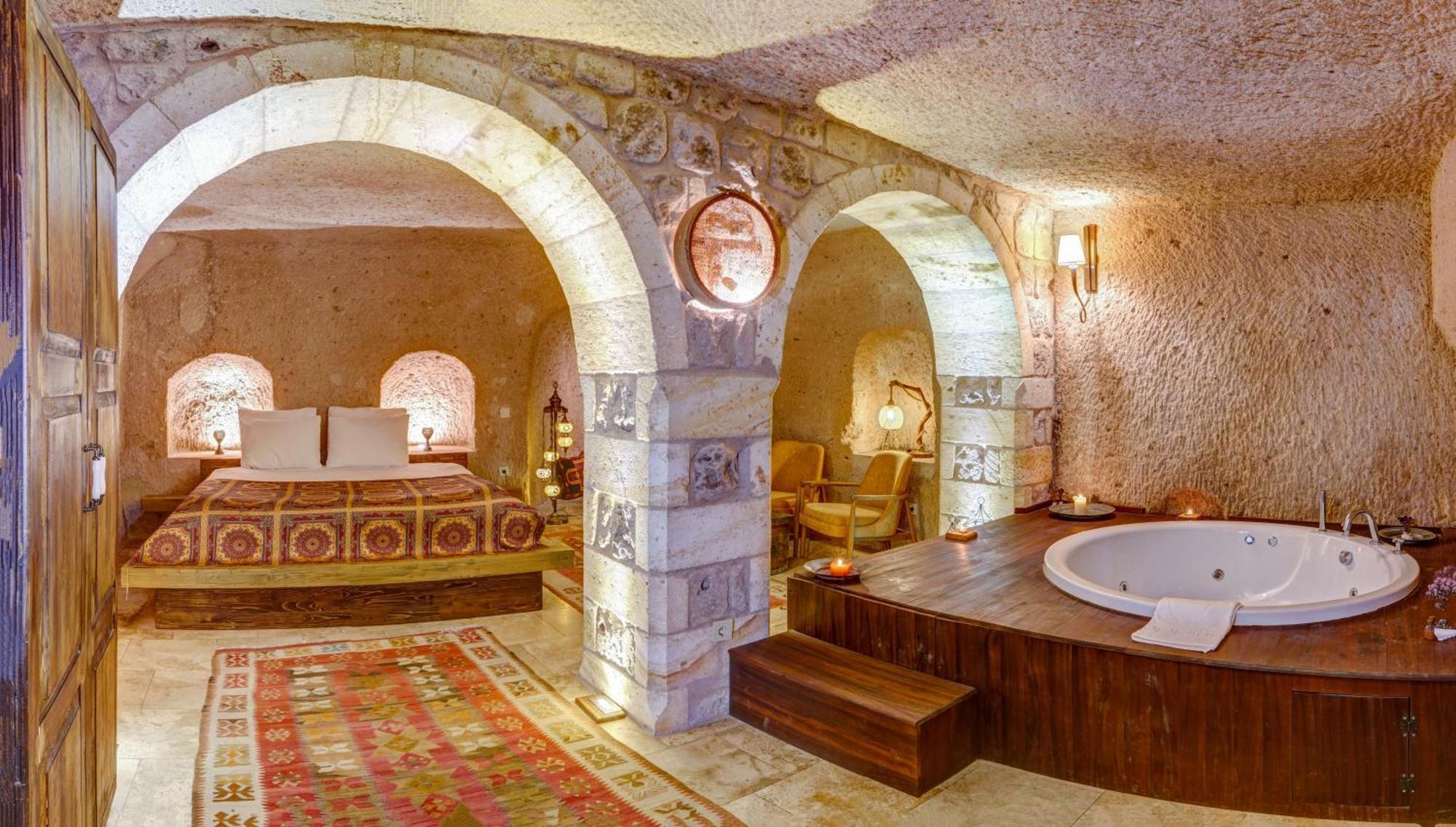 Vasil Cave Hotel 우치사르 객실 사진